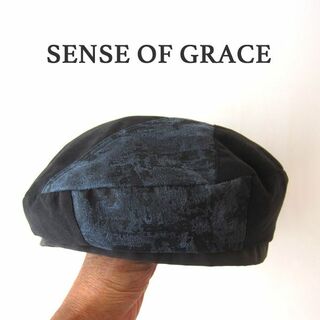 センスオブグレース(SENSE OF GRACE)の美品　SENSE OF GRACE／センスオブグレース　切替ベレー帽(ハンチング/ベレー帽)