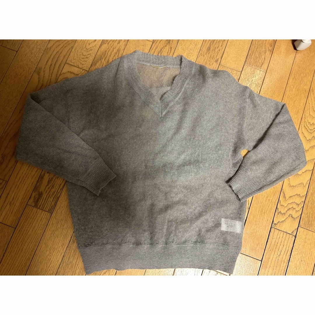 L'Appartement DEUXIEME CLASSE(アパルトモンドゥーズィエムクラス)のアパルトモン　sheer vneck mohair knit レディースのトップス(ニット/セーター)の商品写真