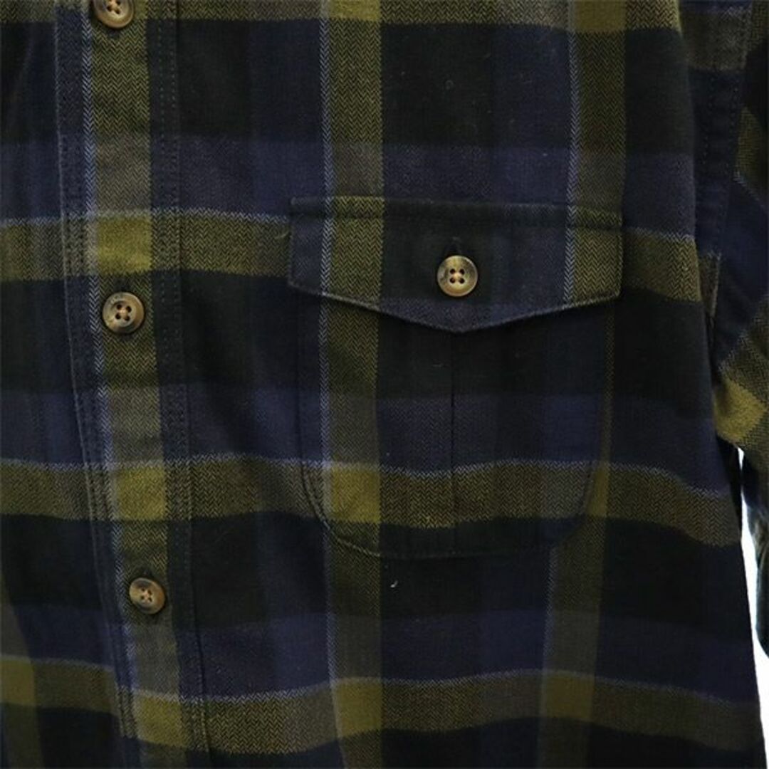 Timberland(ティンバーランド)のティンバーランド チェック 長袖 ボタンダウンシャツ XS ネイビー系 Timberland メンズ 古着 【231125】 メンズのトップス(シャツ)の商品写真