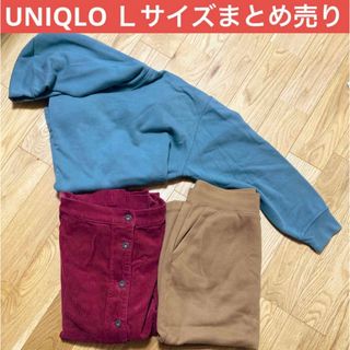 ユニクロ(UNIQLO)のUNIQLO ユニクロ　L  タイトスカート　スウェットパーカー　セット(パーカー)