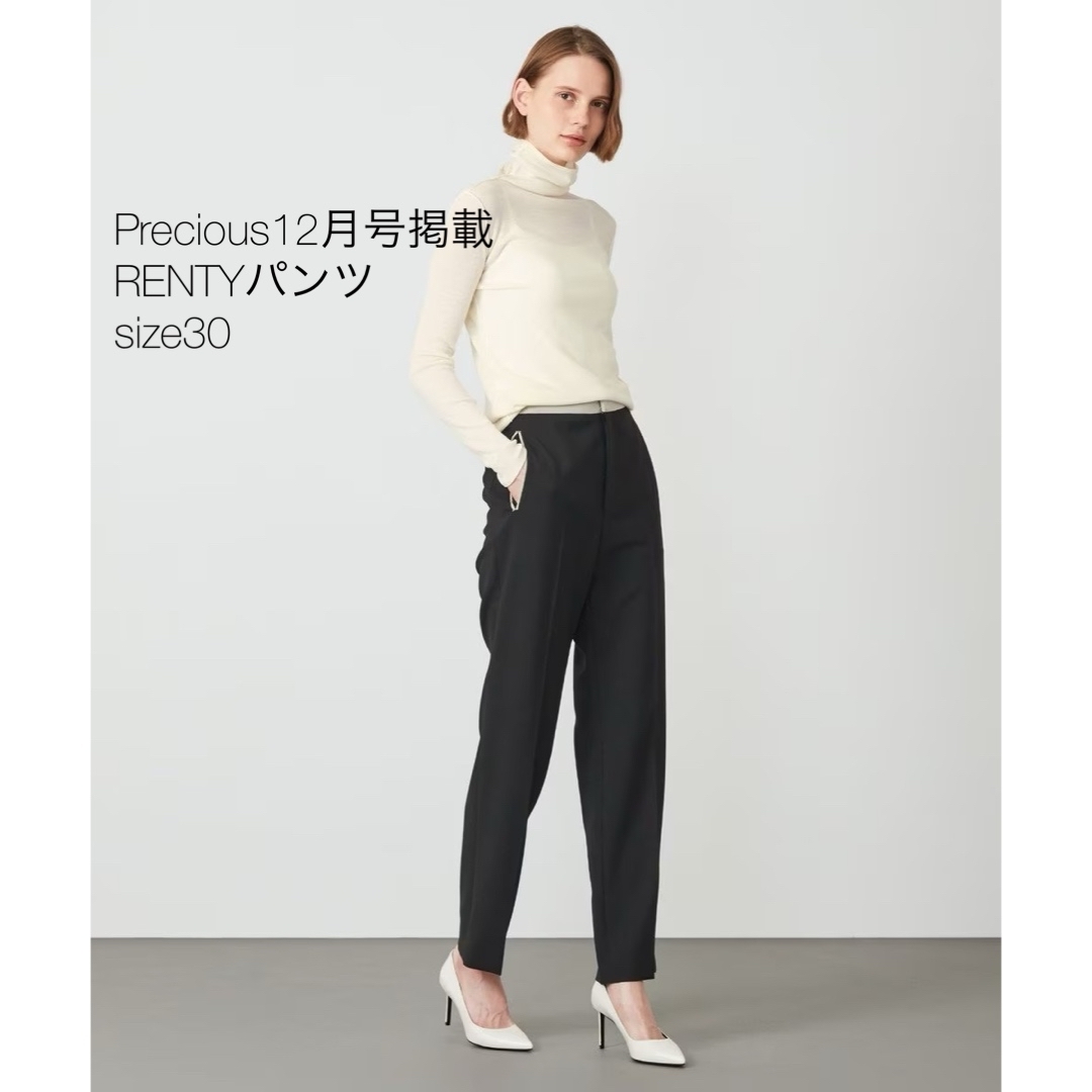 BEIGE Precious12月号掲載 RENTYパンツ ストレート 30ブラックサイズ