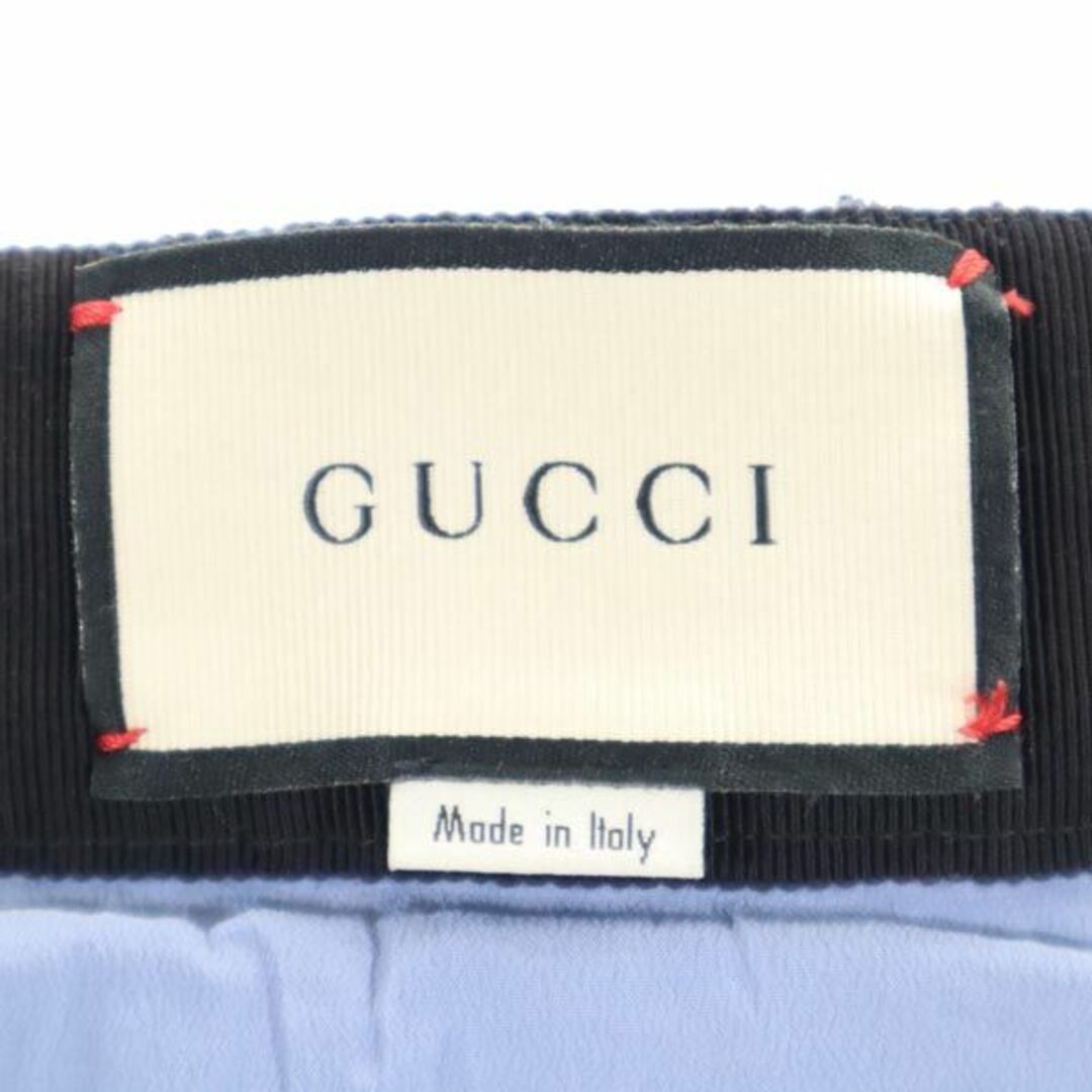 Gucci(グッチ)のグッチ イタリア製 総柄 スカート 38 黒×白 GUCCI レディース 【中古】  【231126】 レディースのスカート(ミニスカート)の商品写真