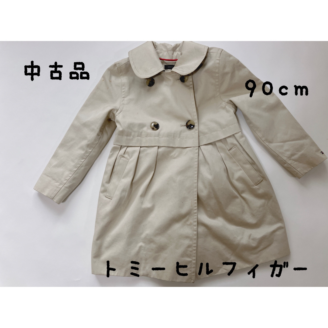 TOMMY HILFIGER(トミーヒルフィガー)の【中古品】tommy hilfiger トミーヒルフィガー コート 92サイズ キッズ/ベビー/マタニティのキッズ服女の子用(90cm~)(コート)の商品写真