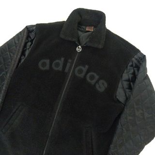 アディダス(adidas)の良品 アディダス 80年代 ボアフリース キルティング 大きめ XL デサント製(ブルゾン)