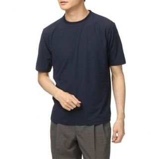 デサント(DESCENTE)の新品未開封タグ付　DESCENTE  半袖クルーネックカットソー　濃紺　LL(Tシャツ/カットソー(半袖/袖なし))