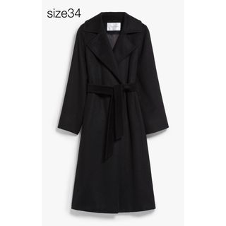 マックスマーラ(Max Mara)のMAXMARA マニュエラアイコンコート ブラック 34(ロングコート)