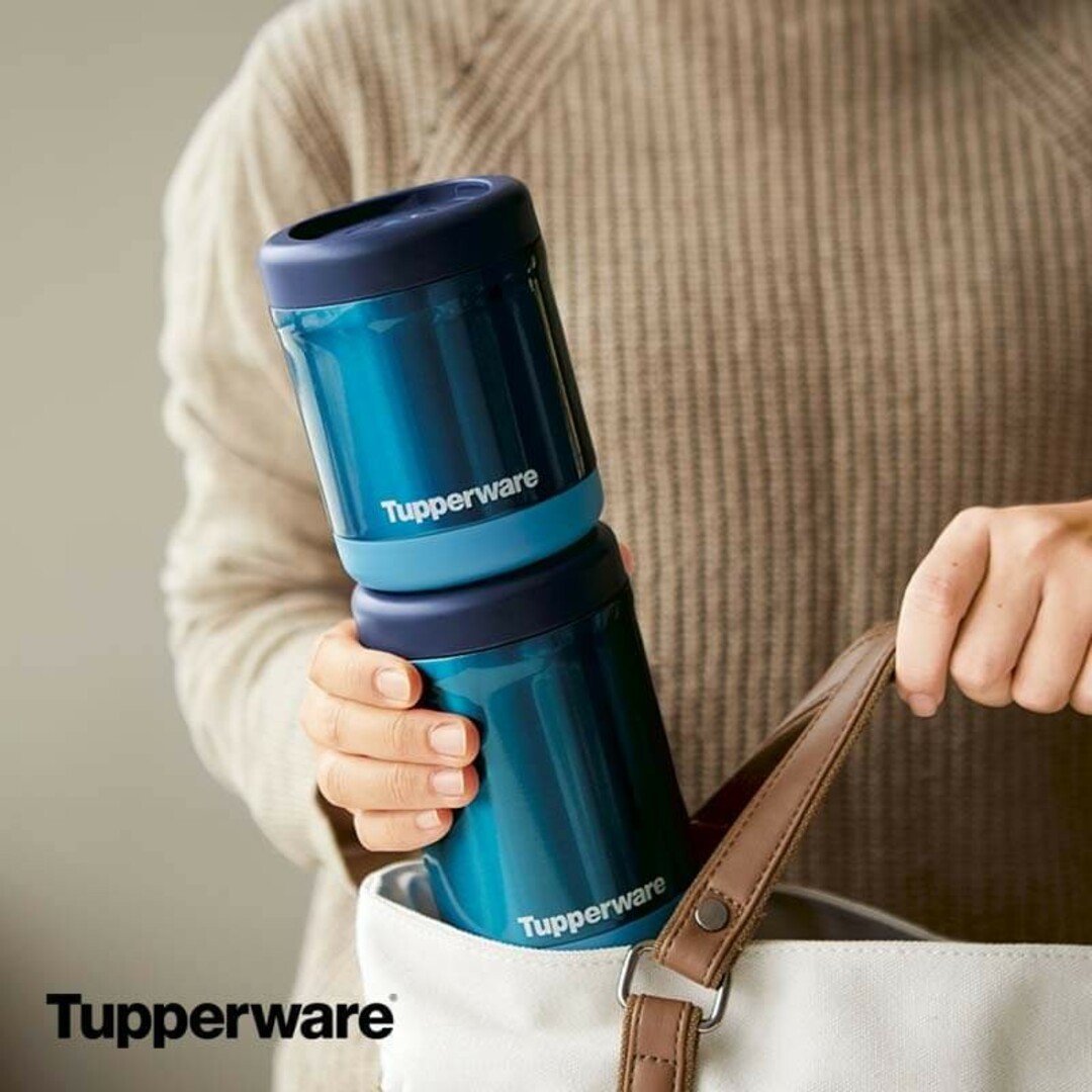 TupperwareBrands(タッパーウェア)のTupperwareスタッカブルサーモ350mL インテリア/住まい/日用品のキッチン/食器(弁当用品)の商品写真