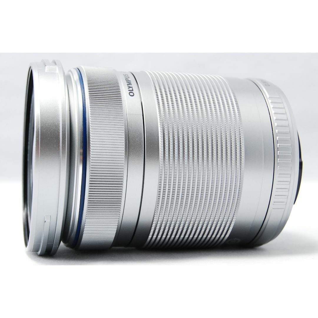 OLYMPUS(オリンパス)のOLYMPUS M.ZUIKO 40-150mm F4-5.6 R シルバー スマホ/家電/カメラのカメラ(レンズ(ズーム))の商品写真
