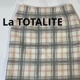 ラトータリテ(La TOTALITE)のLa TOTALITE ラトータリテ　サイズ38 チェック　スカート レディース(ひざ丈スカート)