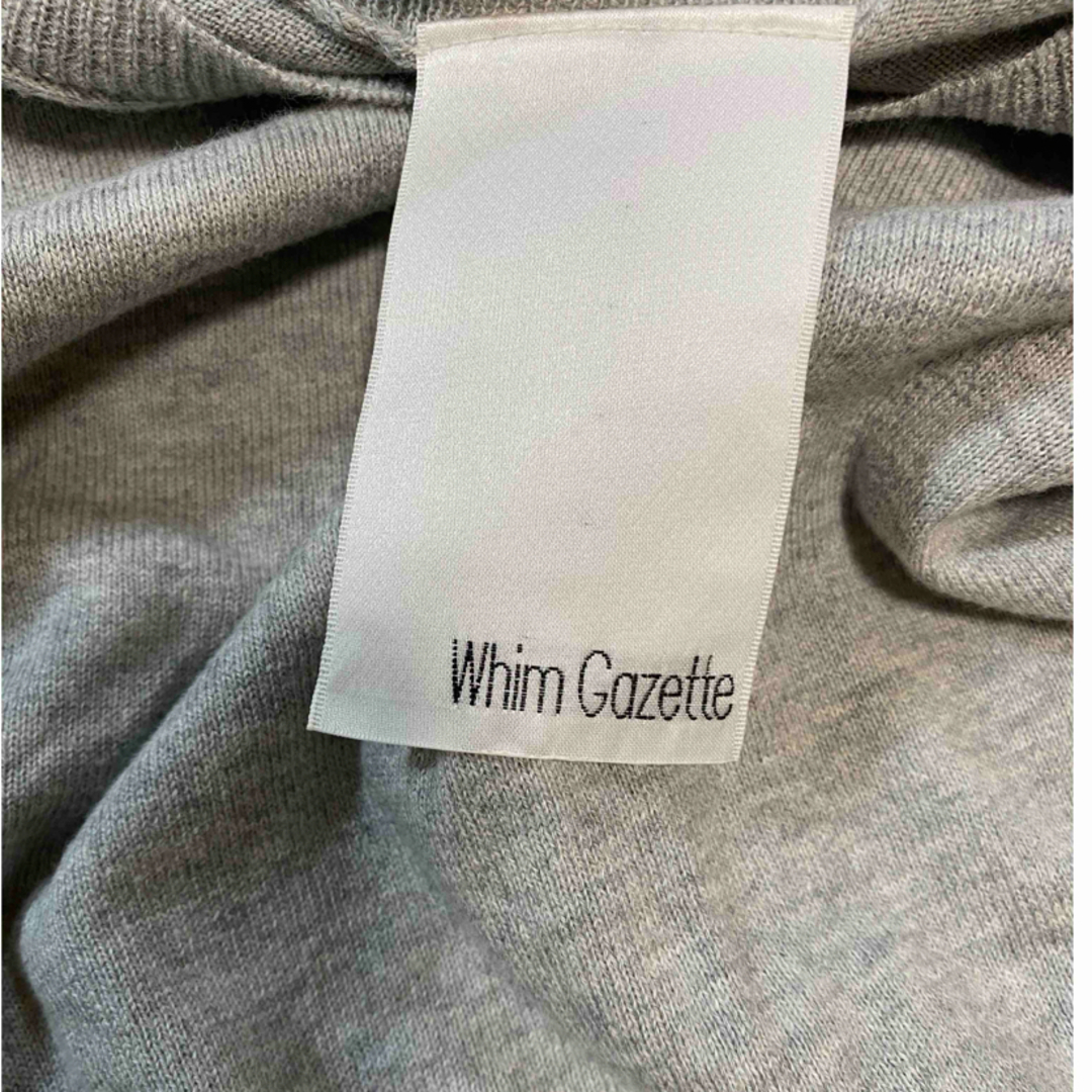 Whim Gazette(ウィムガゼット)の最終お値下げ！ウィムガゼット コットンニット レディースのトップス(ニット/セーター)の商品写真