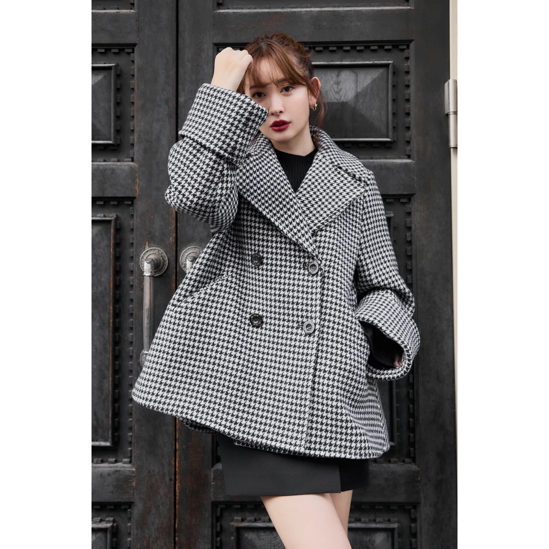 her lip to Proust Wool-Blend Melton Coat