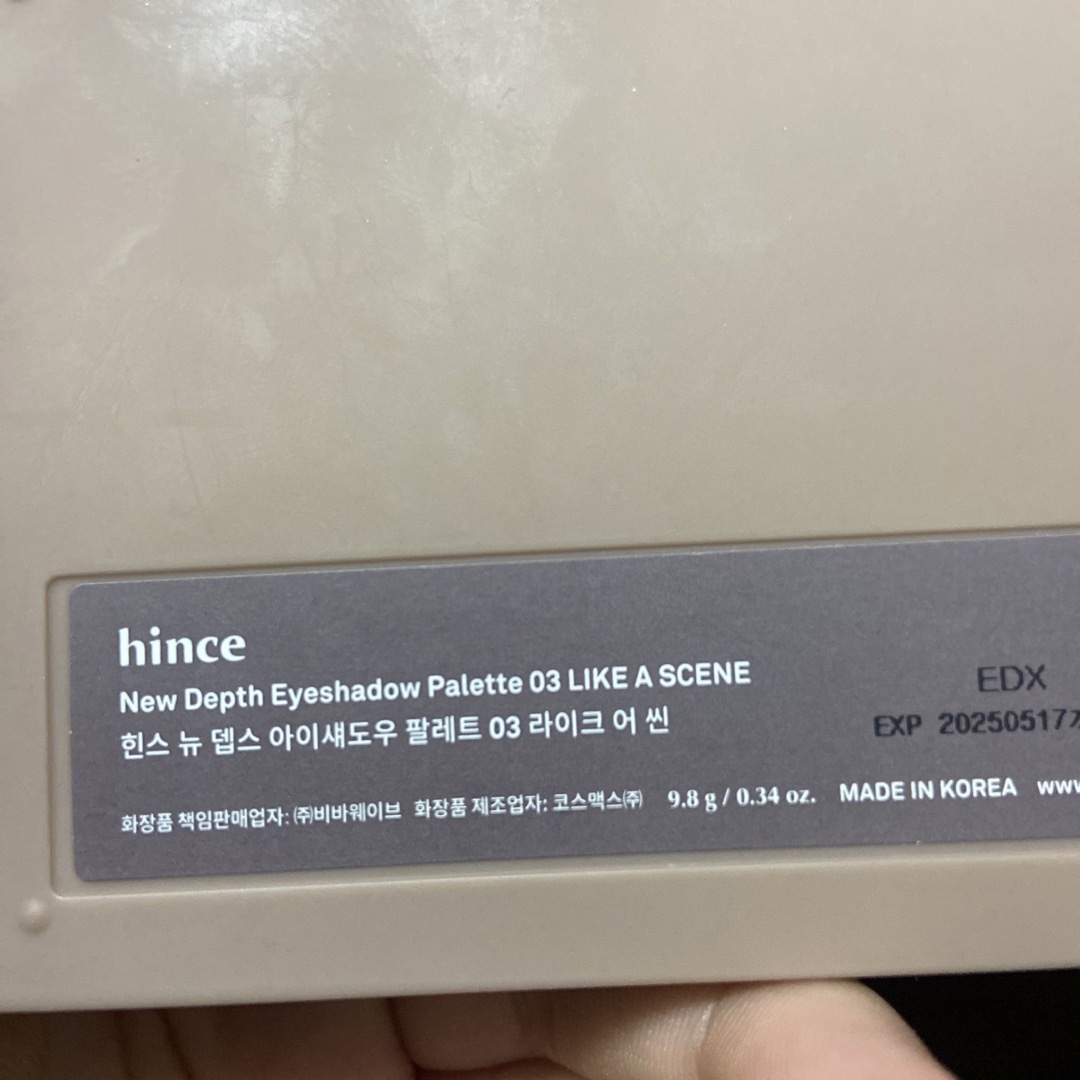 hince(ヒンス)のhince ヒンス　ニューデップスアイシャドウパレット03 コスメ/美容のベースメイク/化粧品(アイシャドウ)の商品写真
