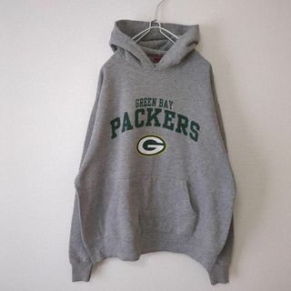 アートヴィンテージ(ART VINTAGE)の★パッカーズ PACKERS パーカー NFL アメフト グレー 古着★(パーカー)