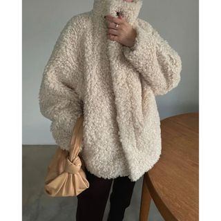 CLANE - clane CURLY FUR COCOON COATの通販 by t.n.e｜クラネならラクマ