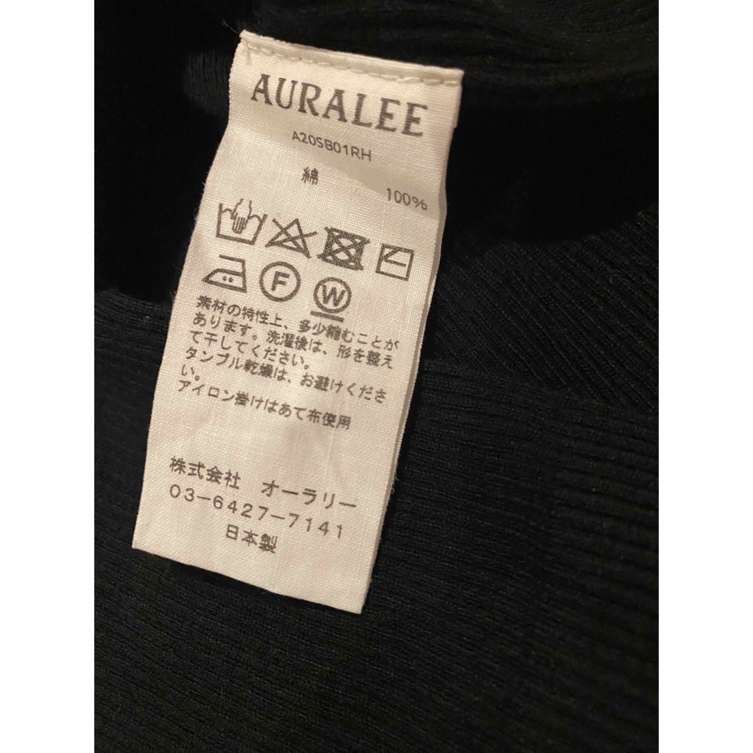 Ron Herman(ロンハーマン)のロンハーマン 別注AURALEE ブラック　0 レディースのトップス(カットソー(長袖/七分))の商品写真