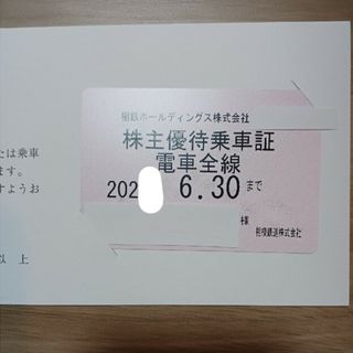 相鉄ホールディングス 株主優待 電車全線 定期券 株主優待乗車証 1枚(その他)