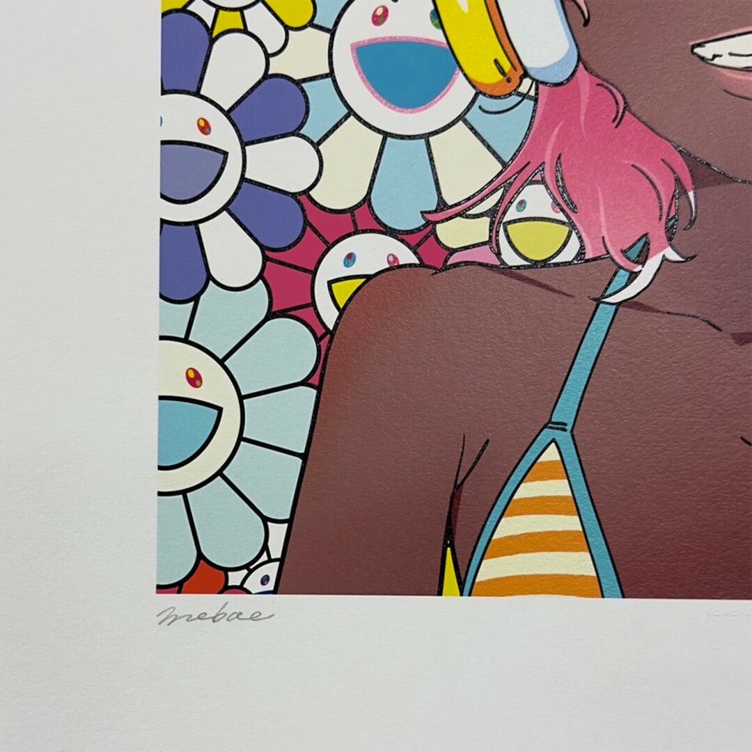 カイカイキキ(カイカイキキ)のTakashi Murakami×mebae 南の島の女の子 w M.F エンタメ/ホビーの美術品/アンティーク(版画)の商品写真