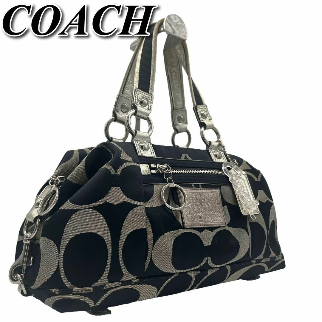 COACH（コーチ）ポピー　シグネチャー　ハンドバッグバッグ