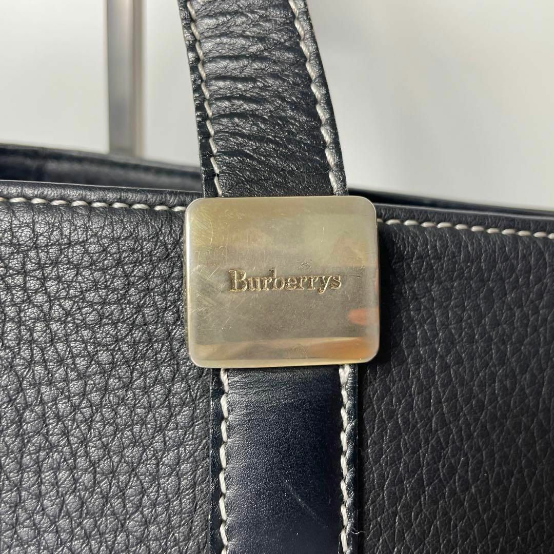 BURBERRY - 【美品】バーバリー ノバチェック レザートートバッグ