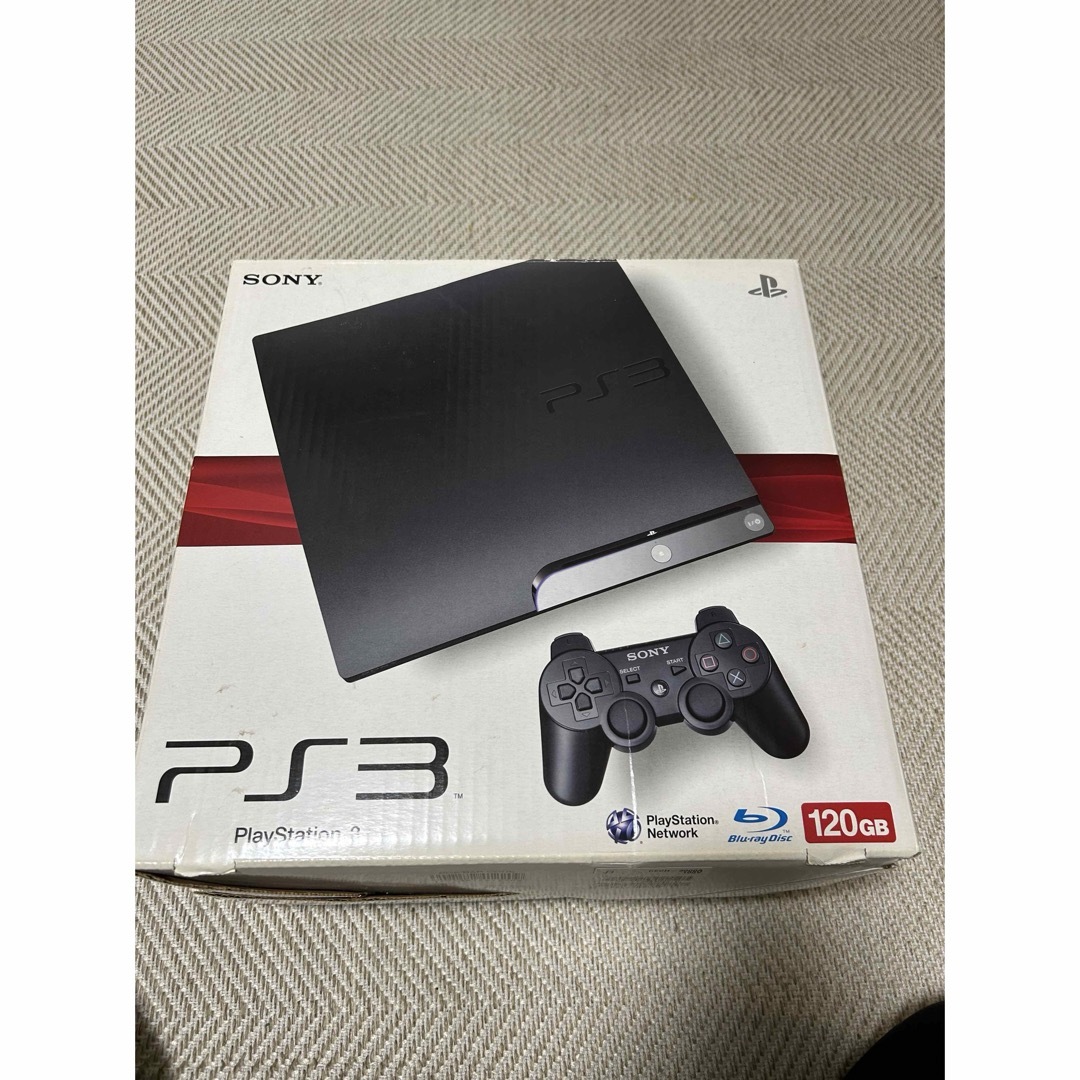 PlayStation3(プレイステーション3)のPS3 本体　ゲームソフト3本付き　120GB エンタメ/ホビーのゲームソフト/ゲーム機本体(家庭用ゲーム機本体)の商品写真