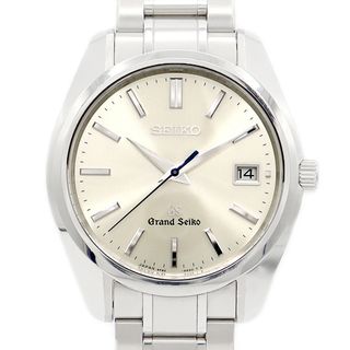 グランドセイコー(Grand Seiko)の電池交換済 SEIKO セイコー グランドセイコー GS 9F82-0AA0 SBGV005 マスターショップ限定 100m防水 デイト シルバー アイボリー SS ステンレス メンズ クォーツ【6ヶ月保証】【腕時計】【中古】(腕時計(アナログ))