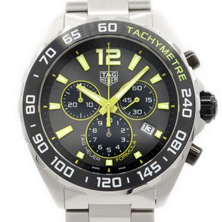 タグホイヤー(TAG Heuer)の電池交換済 TAG Heuer タグホイヤー フォーミュラ1 クロノグラフ CAZ101AG BA0842 デイト 200m防水 グレー SS ステンレス メンズ クォーツ フォーミュラー1【6ヶ月保証】【腕時計】【中古】(腕時計(アナログ))