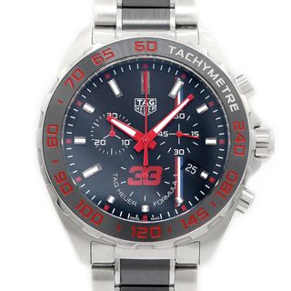 タグホイヤー(TAG Heuer)の電池交換済 TAG Heuer タグホイヤー フォーミュラ1 マックス フェルスタッペン エディション レッドブルレーシング クロノグラフ CAZ101U BA0843 200m防水 デイト 黒 ブラック SS ステンレス セラミック メンズ クォーツ【6ヶ月保証】【腕時計】【中古】(腕時計(アナログ))