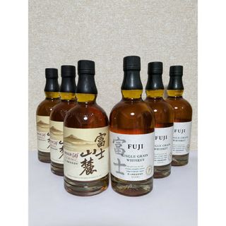 キリン(キリン)の富士山麓樽熟原酒50°終売品、富士シングルグレーン6本セット。(ウイスキー)