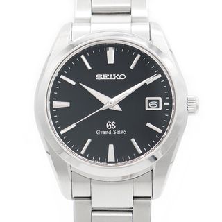 セイコー(SEIKO)の電池交換済 SEIKO セイコー グランドセイコー GS 9F62-0AB0 SBGX061 デイト 黒 ブラック SS ステンレス メンズ クォーツ【6ヶ月保証】【腕時計】【中古】(腕時計(アナログ))