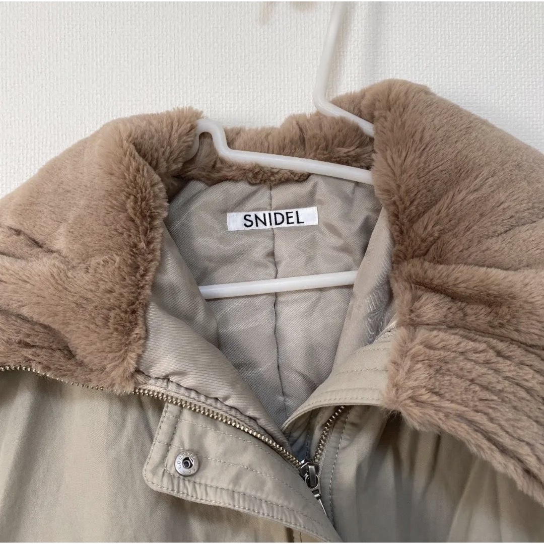 SNIDEL(スナイデル)のsnidel スナイデル デザイン ma-1 モッズ コート カーキ レディースのジャケット/アウター(モッズコート)の商品写真