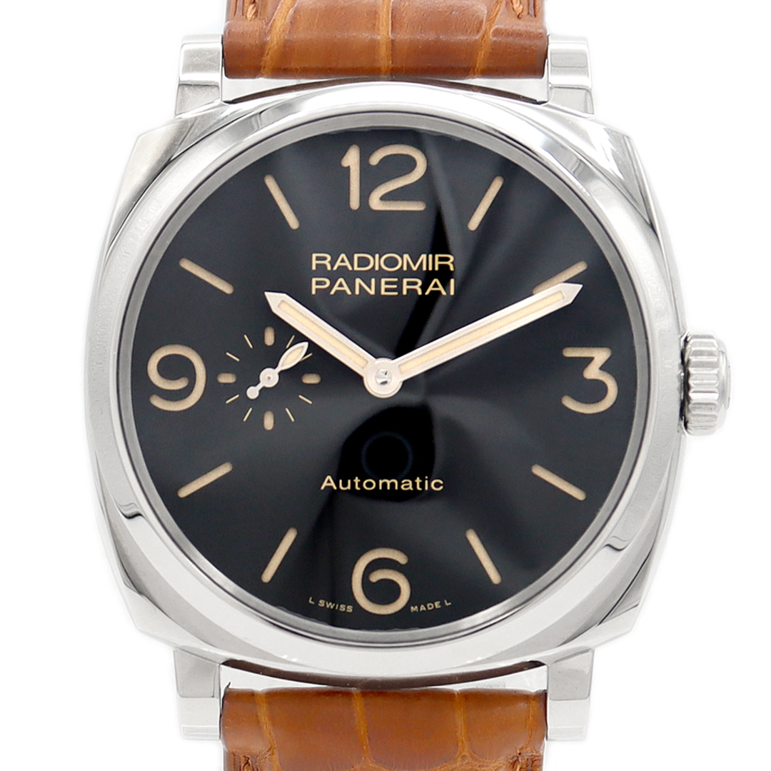 OFFICINE PANERAI(オフィチーネパネライ)の内部点検済 PANERAI ラジオミール 1940 3デイズ アッチャイオ PAM00572 SS 純正尾錠 ステンレス メンズ 【6ヶ月保証】【腕時計】【中古】 メンズの時計(腕時計(アナログ))の商品写真