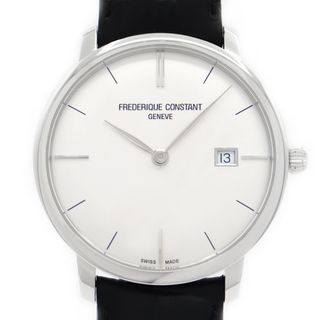 フレデリックコンスタント(FREDERIQUE CONSTANT)の内部点検済 FREDERIQUE CONSTANT フレデリックコンスタント スリムライン FC-306X4S23/5/6 FC-306S4S6 デイト シルバー SS ステンレス 純性ベルト 純正尾錠 メンズ 自動巻き【6ヶ月保証】【腕時計】【中古】(腕時計(アナログ))