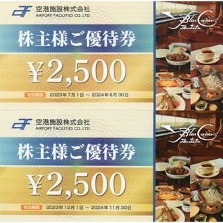 ▶ 匿名配送 ◀ ブルーコーナー　UC店 優待券 5,000円分(レストラン/食事券)