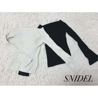 スナイデル(SNIDEL)のSNIDEL☆オフショルデザインニットプルオーバー2枚セット(ニット/セーター)