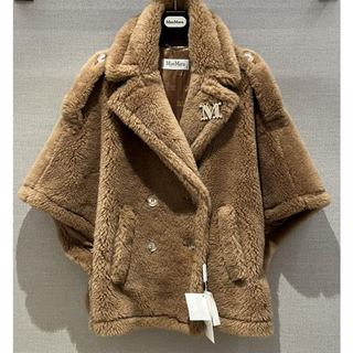 レア MAXMARA WEEKEND マックスマーラ レザー ノーカラー コート