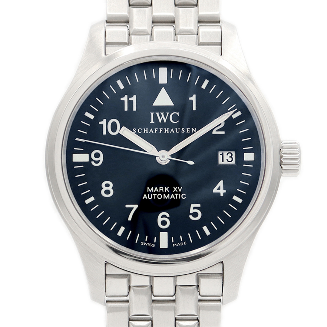 IWC インターナショナルウォッチカンパニー パイロットウォッチ マークXV IW325307 デイト 60ｍ防水 黒 ブラック SS ステンレス メンズ 自動巻き マーク15 【6ヶ月保証】【腕時計】ほとんど使用感の無い商品