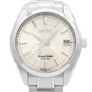 グランドセイコー(Grand Seiko)のSEIKO セイコー グランドセイコー GS ヘリテージコレクション 9R65-0AA0 SBGA001 デイト パワーリザーブ 100m防水 シルバー SS ステンレス メンズ スプリングドライブ【6ヶ月保証】【腕時計】【中古】(腕時計(アナログ))