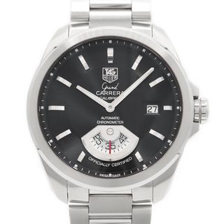 タグホイヤー(TAG Heuer)のTAG Heuer タグホイヤー グランドカレラ キャリバー6 WAV511A.BA0900 デイト 裏スケルトン 黒 ブラック SS ステンレス メンズ 自動巻き【6ヶ月保証】【腕時計】【中古】(腕時計(アナログ))