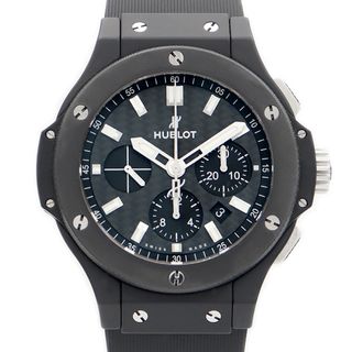 ウブロ(HUBLOT)のHUBLOT ウブロ ビッグバン エボリューション ブラックマジック 301.CI.1770.RX 44mm クロノグラフ 黒 ブラック セラミック チタン 純正ラバーベルト 純正尾錠 メンズ 自動巻き【6ヶ月保証】【腕時計】【中古】(腕時計(アナログ))