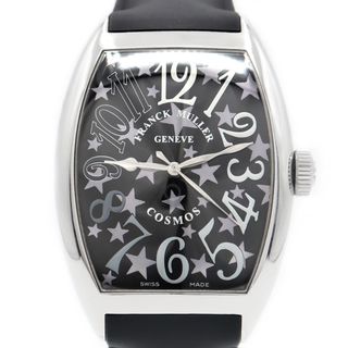 フランクミュラー(FRANCK MULLER)のFRANCK MULLER フランクミュラー トノーカーベックス コスモス 8880SC COSMOS 黒 ブラック ギョーシェ 星 スター SS ステンレス 純正ベルト 純正尾錠 メンズ 自動巻き トノウ カーベックス【6ヶ月保証】【中古】【腕時計】(腕時計(アナログ))