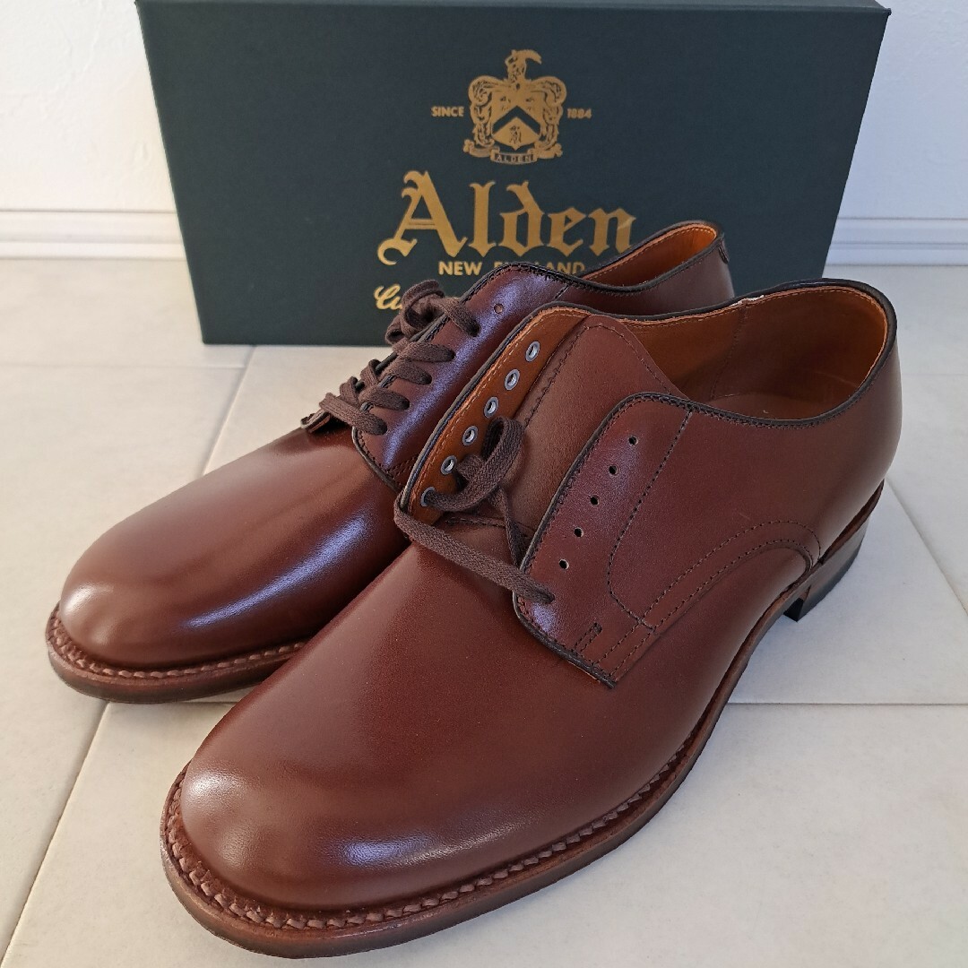 Alden(オールデン)の【新品 未使用】Alden BEAMS オールデン ミリタリー プレーントゥ メンズの靴/シューズ(ドレス/ビジネス)の商品写真