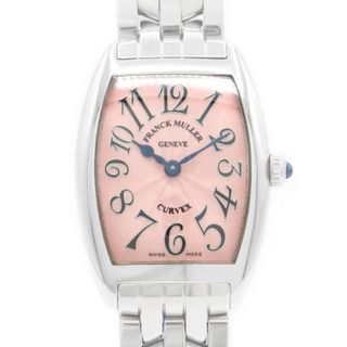 フランクミュラー(FRANCK MULLER)の電池交換済 FRANCK MULLER フランクミュラー カサブランカ トノーカーベックス 1752QZ ピンクギョーシェ SS ステンレス レディース クォーツ【6ヶ月保証】【中古】【腕時計】(腕時計)