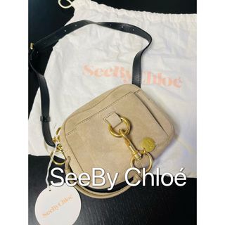 バッグ新品！ＳeeByChloe肩紐付きハンドバッグ☆ベージュピンク