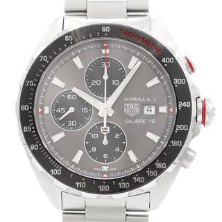 タグホイヤー(TAG Heuer)のTAG Heuer タグホイヤー フォーミュラ1 クロノグラフ キャリバー16 CAZ2012 BA0876 200m防水 デイト グレー SS ステンレス メンズ 自動巻き【6ヶ月保証】【腕時計】【中古】(腕時計(アナログ))