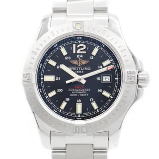 ブライトリング(BREITLING)の内部点検済 BREITLING ブライトリング コルト オートマチック 44mm A17388 A1738811 BD44 デイト 200m防水 黒 ブラック SS ステンレス メンズ 自動巻き【6ヶ月保証】【腕時計】【中古】(腕時計(アナログ))