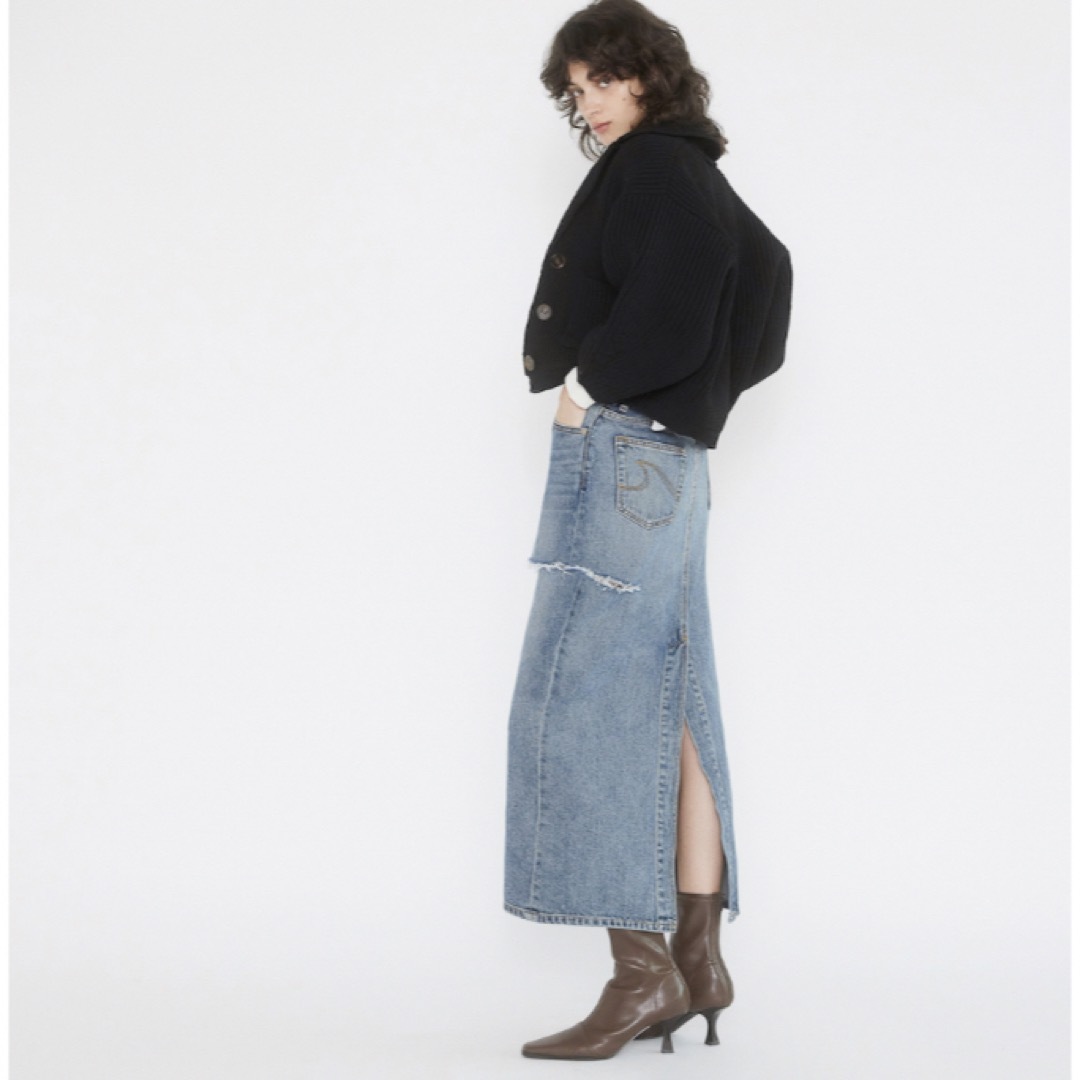 SeaRoomlynn(シールームリン)のサイドカットDenimロングスカート レディースのスカート(その他)の商品写真