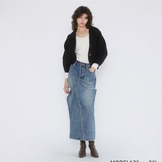 シールームリン(SeaRoomlynn)のサイドカットDenimロングスカート(その他)