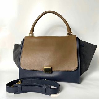 レザー定価40万　CELINE ショルダーバッグ　セリーヌ ハンドバッグ　トラペーズ