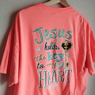 フルーツオブザルーム(FRUIT OF THE LOOM)の【古着】フルーツオブザルーム　Blessed Girl　Tシャツ　パステルカラー(Tシャツ(半袖/袖なし))