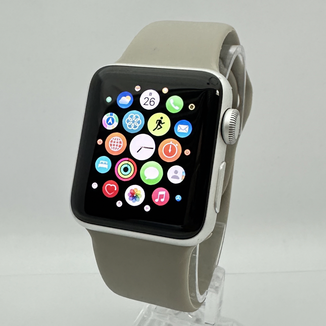 Apple Watch - Apple Watch 3 GPS 38mm シルバーアルミニウム BT98％の